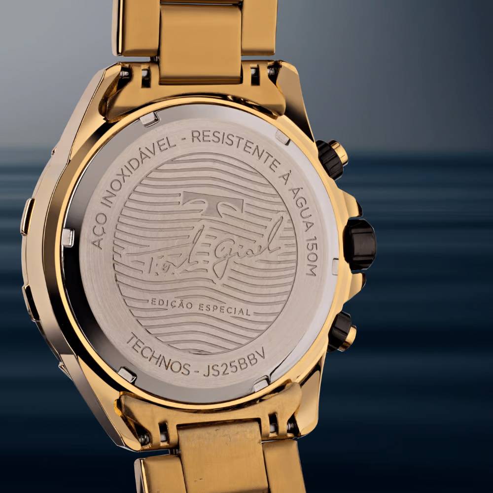Kit Technos Masculino Acqua Dourado